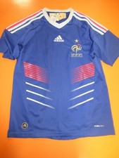 Maillot équipe de FRANCE ADIDAS vintage COUPE DU MONDE 2010 shirt enfant 14 ans