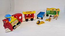 Fisher Price 991 Circus Train Vintage Complet Locomotive Animaux Figurines