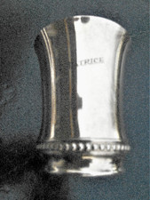 Timbale métal argenté pied - argentÉ,