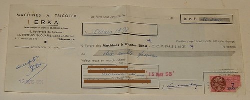 Lettre change erka - de,