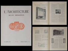 L'ARCHITECTURE 1930 SALLE CORTOT, PERRET, HOCHE,THEATRE MARIGNY, EGLISE ISMAILIA
