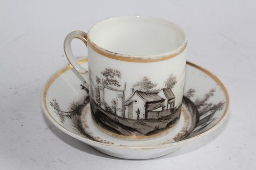 Tasse litron porcelaine vieux - litron,