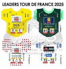 Maillots stickers cyclistes miniatures - Leaders Tour de France - TDF Winners