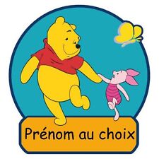 Winnie ourson Sticker Autocollant Personnalisé Prénom Chambre Enfant Bébé winnie