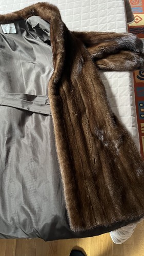 Manteau long vraie - en, fourrure