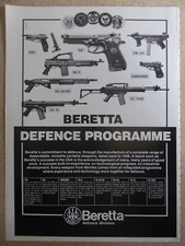 1986-1988 PUB BERETTA DEFENCE SC 70 93R 92F PM 12S USAF USMC NAVY ORIGINAL AD