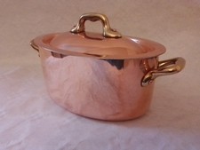 Cocotte ovale cuivre - cocotte,