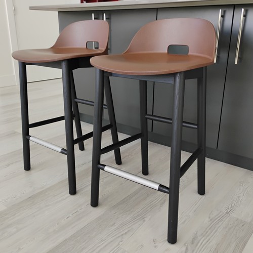 Two emeco alfi - counter, height