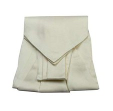 Ascot Homme Crème Blanc Lait Foulard en Soie Couleur Unie Cashcol M Italy