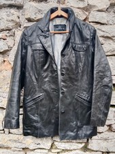Veste cuir vintage - cuir,