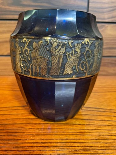 Ancien vase verre - verre, cristal