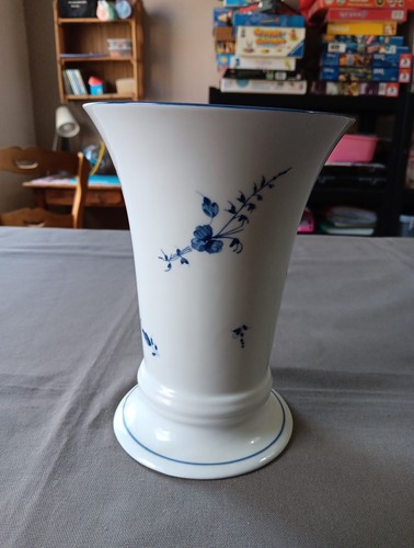 Vase porcelaine bleu - vase,