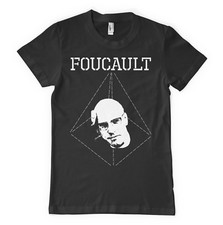 Michel Foucault T-Shirt Imprimé S-XXXL Arty Hipster Mode Philosophie Discours Pouvoir