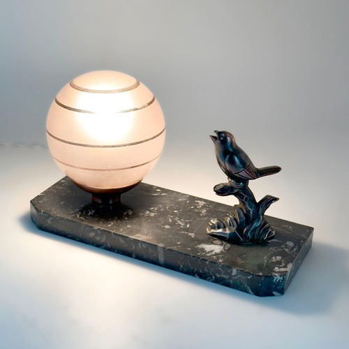 Lampe marbre verre - lampe,