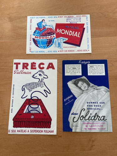 Lot buvards matelas - lot, treca