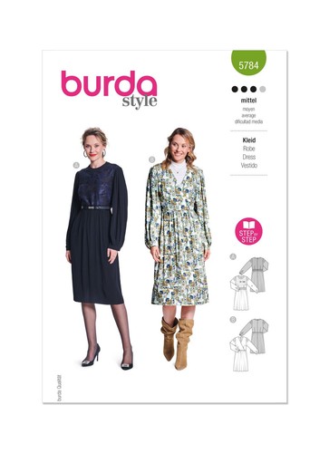 Burda 5784 femmes robes - burda,