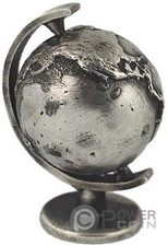 GLOBE 3 Oz Statue Argent
