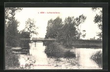 CPA Hèry, Le Pont du Serein 