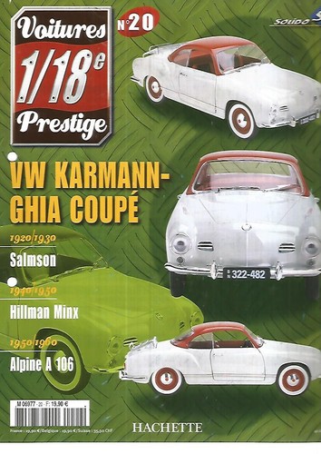 Voitures 18e prestige 20 - 1/18e,