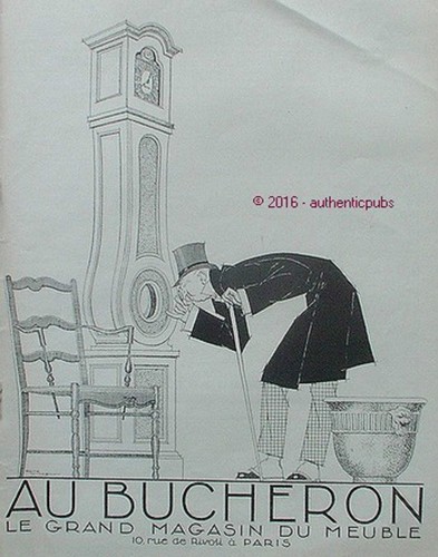 Publicite bucheron pendule - au,