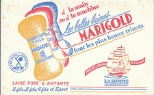 Buvard vintage laine - , marigold