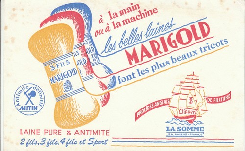 Buvard vintage laine marigold - buvard,