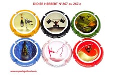 SERIE DE 6 CAPSULES DE CHAMPAGNE - DIDIER HERBERT N°267 au 267.e