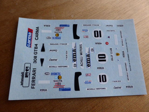 Decals ferrari 308 gtb4 - decals,