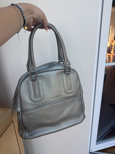 Sac main cuir gris - à,