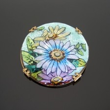Ancienne Broche Florale Art