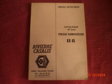CATALOGUE   PIECES   PRESSE  RAMASSEUSE   RIVIERRE CASALIS  KR 45   N°842