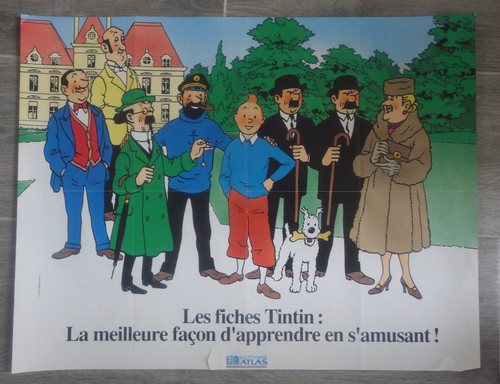 Poster dépliant hergé - dépliant,