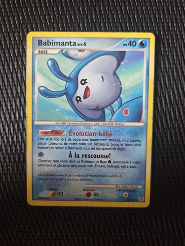 Carte pokémon unco babimanta - carte,