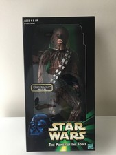 figurine star wars Chewbacca grande taille  + de 13 pouces Hasbro 1999 POTF