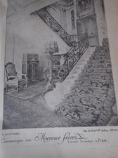 MERCIER Frères meuble tapisserie décorateur pub papier ILLUSTRATION NOEL 1907 eb