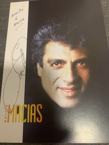 Carte postale chanteur enrico - carte,