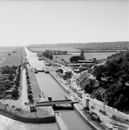 Tancarville 1960 panorama - c.1960, -panorama