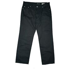 ALBERTO Tim Homme Pantalon Jeans Tissu Chino Coupe 25 W36 L30 Noir