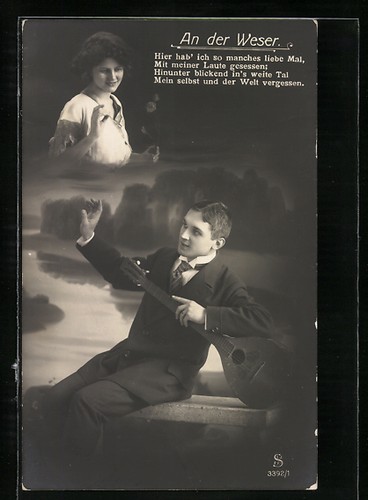 Carte postale photo - , jeune