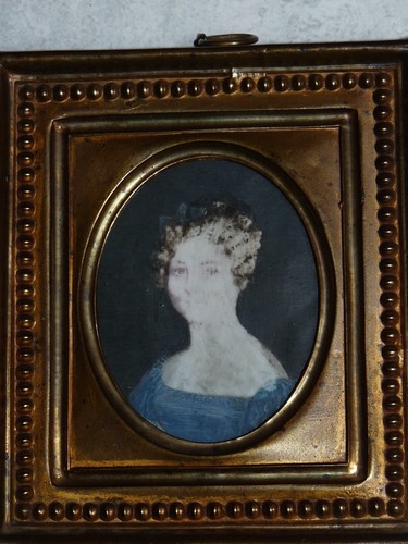 Ancien tableau miniature - tableau,