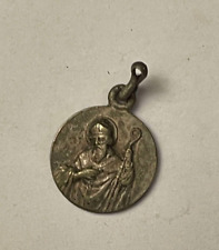 ANCIENNE MEDAILLE RELIGIEUSE SAINT GHISLAIN PRIEZ POUR NOUS