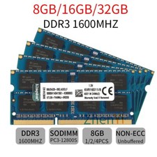 Kingston 32GB 16GB 8GB PC3-12800S DDR3 1600MHz KVR16S11/8 Laptop Mémoire RAM FR