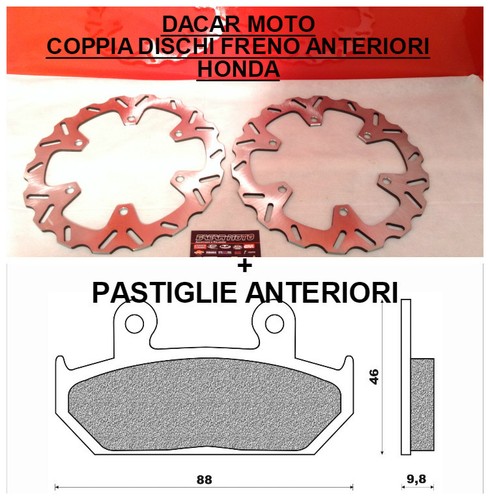 Paire disques frein avant - disques,