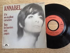 SP 45 tours Annabel Buffet J'ai un excellent caractère / Tous les lauriers EXC+