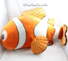 Grande peluche XXL poisson clown DISNEY STORE Le Monde de Nemo orange 80 cm (MO)