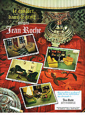 PUBLICITE ADVERTISING 094  1967  JEAN ROCHE  sièges fauteuils meubles