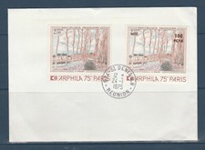 CFA  Réunion  enveloppe tableau Arphila Sisley avec le France  1975