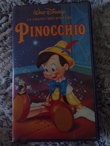 Vhs pinocchio walt - pinocchio, disney