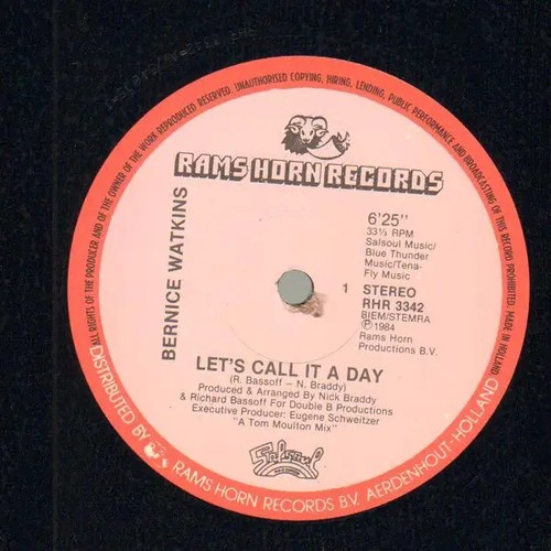 Bernice watkins let call - let's, it