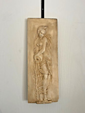 Ancien Mural Bas Relief Nymphe
